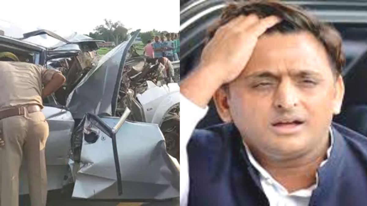 Akhilesh Yadav Convoy Accident | उत्तर प्रदेश के हरदोई जिले में बड़ा हादसा, पूर्व सीएम अखिलेश यादव के काफिले की कई गाड़ियां आपस में टकराई