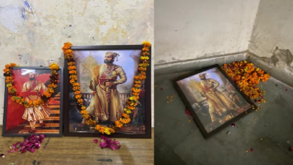 JNU | शिवाजी जयंती पर JNU में छिड़ा नया विवाद! वामपंथी छात्रों ने छत्रपति की तस्वीर की तोड़फोड़ की