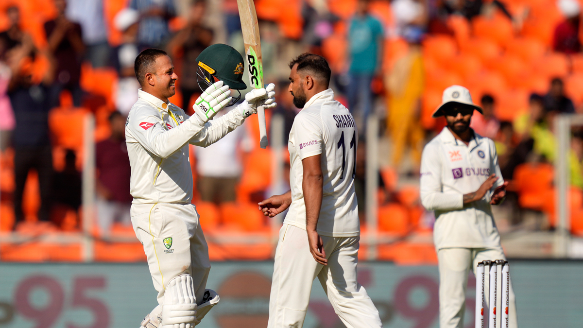 IND vs AUS 4th Test | उस्मान ख्वाजा का शतक, ऑस्ट्रेलिया के चार विकेट पर 255 रन