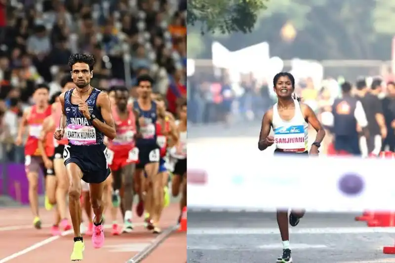 Kartik Kumar and Sanjivani Jadhav to Lead India's Bid at Vedanta Delhi Half Marathon
