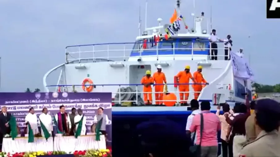 PM Modi started ferry service between India and Sri Lanka